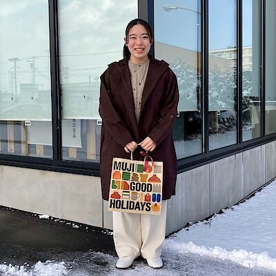 婦人 軽量ダウンポケッタブルノーカラーロングベスト | 無印良品